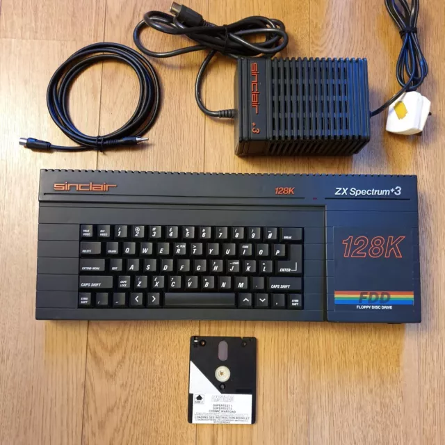 Sinclair ZX Spectrum Plus +3 Computer 128K Vintage TZX TAP Mp3 Tested & Working