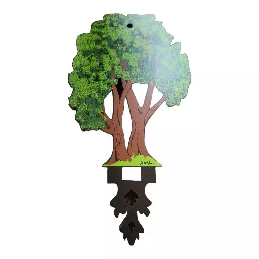 Shelias Collectibles Hanging TREE Large Green Tree Silhouette