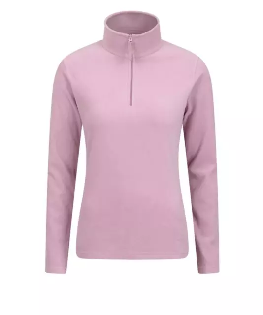 Mountain Warehouse Camber II Womens Half-Zip Fleece - S - Light Pink