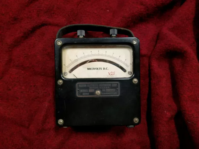 Weston Electric Instrument Model 430 #870 DC Milli-Voltmeter; Fully Functional