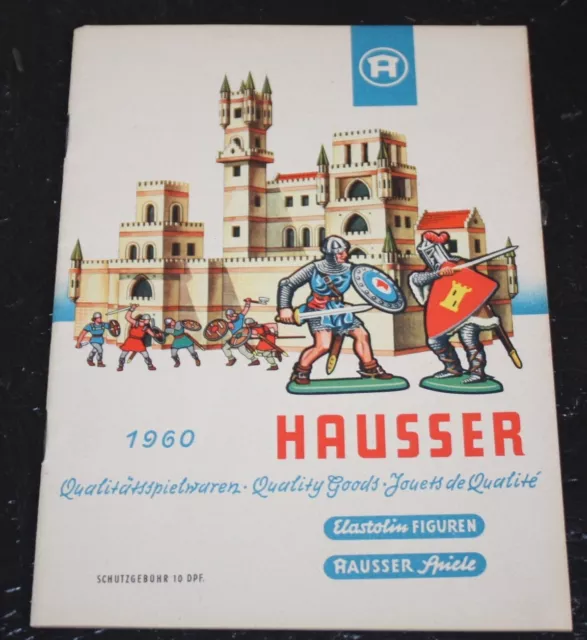 Hausser elastolin Toy soldiers Catalogue 1960 Castles Toy soldatini tedeschi