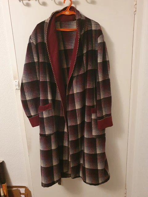 Vintage Mens Wool Dressing Gown Size L