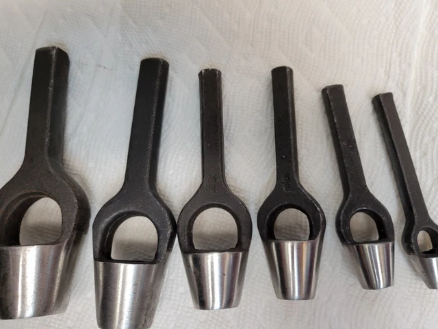 6PC LOT OF GENERAL TOOLS, ARCH PUNCHES 1/4" 1/2" 5/8" 3/4" 7/8" and 1" DIAMETERS