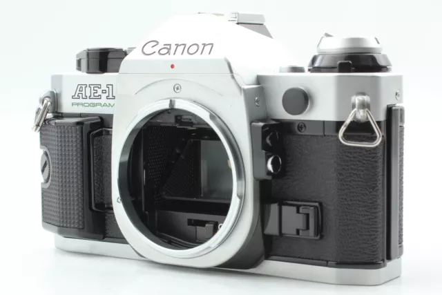 [Near MINT] Canon AE-1 P Program 35mm SLR Film Camera Silver From JAPAN