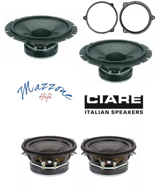 Ciare CW170Z CW100Z Set 4 Arcas Mercedes CLK W208 (A/C208) Woofer Delanteros