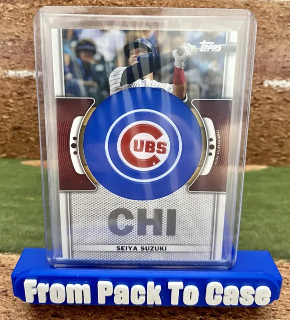 2023 Topps Series 1 Seiya Suzuki Team Logo Patch Card Chicago Cubs OF!!🔥⚾️🔥