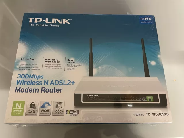 TP-Link TD-W8961ND 300Mbps Wireless N ADSL2+ Modem Router