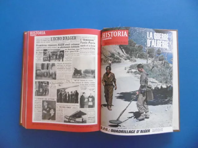 HISTORIA MAGAZINE : LA GUERRE D'ALGERIE-RELIURE n°2 -COMPREND n°17 au n°32 -1972
