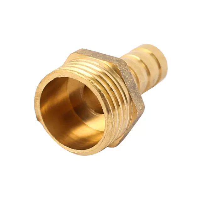 Brass 1/2BSP Male Thread to 10mm Hose Barb Straight Fitting Adapter Coupler