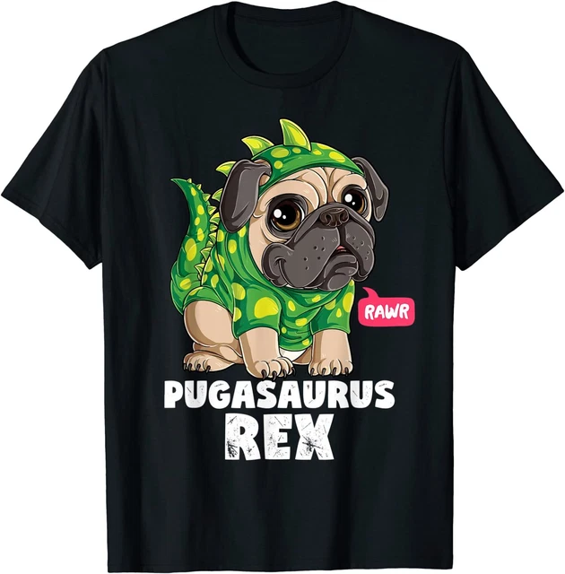 New Limited Pug Pugasaurus Rex Dinosaur Lovers Funny Dog Costume T-Shirt