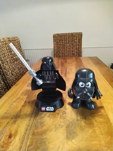 Lego Star Wars, 8" Darth Vader + Lightsaber, Night Light + Free Potato head