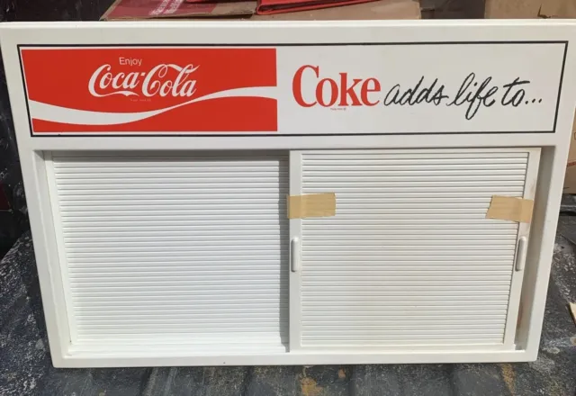 Original 1976 Coca Cola Menu Board NOS In Box Coke Adds Life 22”x15”