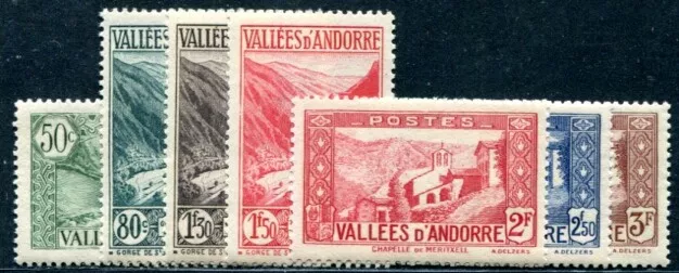 Französisch Andorra 1941 76-82 ** Postfrisch Tadelloser Satz 12€(I1916