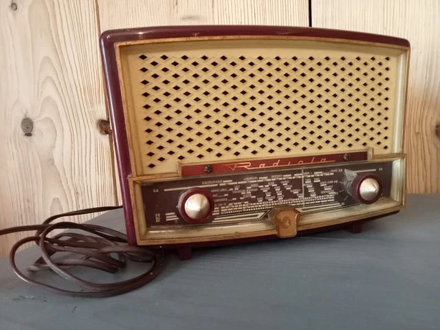 Poste Radio Cassette K7 Rétro Vintage Style 1930 - Déco Bois Art Déco