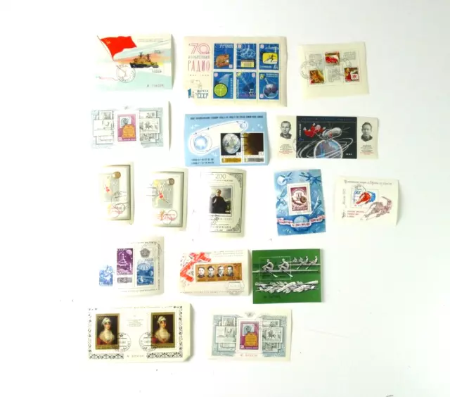 Welt 16 Briefe Umschläge FDC Sonderstempel Briefmarken Bedarfsbrief etc  K-3827