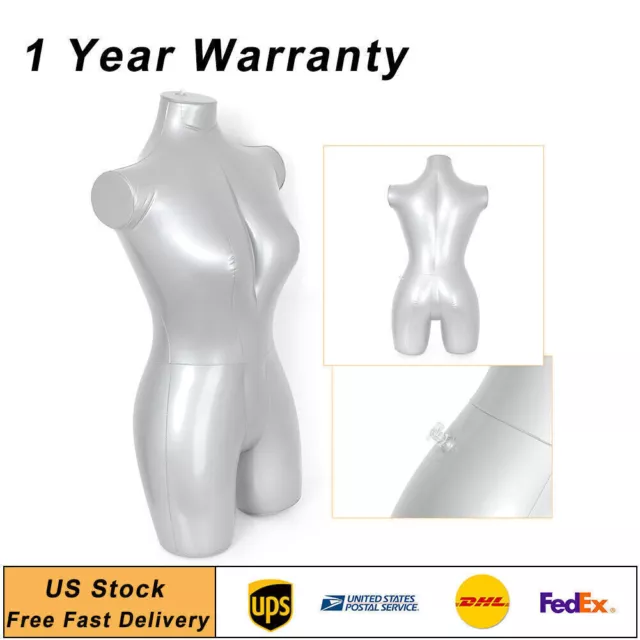 Inflatable Woman Female Whole Body Armless Mannequin Fashion Dummy Torso Clothes