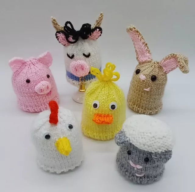 KNITTING PATTERN 🐣 Easter DK Egg Cosy Warmer Farmyard Creme Egg Kinder EASY 🐰