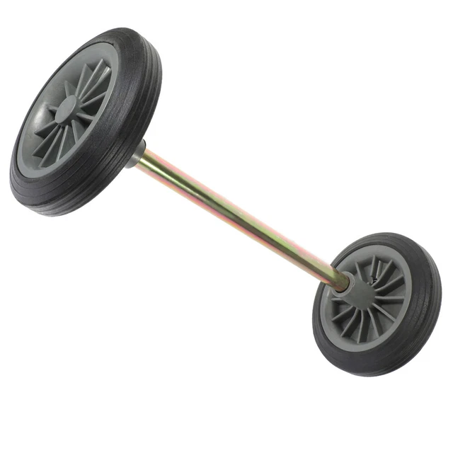 DOITOOL Jeu De Roues Pour Poubelle Caoutchouc Roues à Arbre Creux Pour Bac De Recyclage Facile à Installer Pour Mobilité