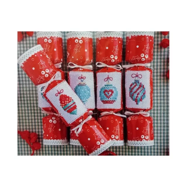 Christmas Crackers Kit Cross Stitch With Chart Cover Kit Craft Sewing Cute