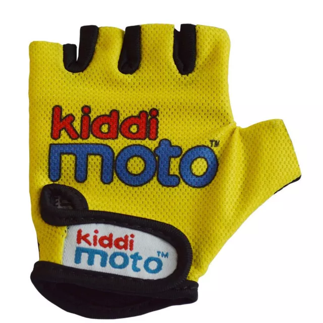 Childs Kiddimoto Yellow Gloves Kids Bike Scooter Skate BMX Stunt Cycle Small