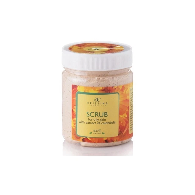 Natural Bulgarian Scrub for dry skin with calendula extract 200 ml