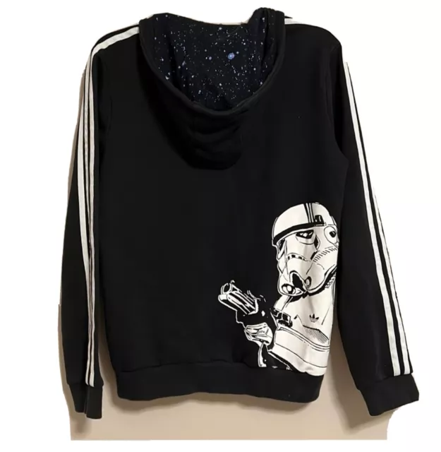 Adidas Star Wars Stormtrooper Hoodie Jacket Youth Large 13/14 Black
