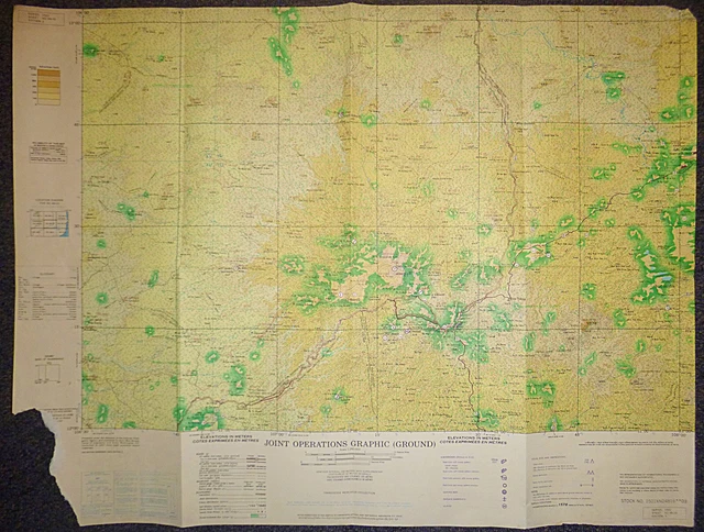X RARE MAP - ND 48-16 - Bu Prang - Ban Me Thuot - 1972 - MACV-SOG ...