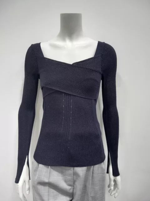 PINKO Knitwear Maglia Elastica Donna Ragazza Manica Lunga COSTINA LUREX Taglia S