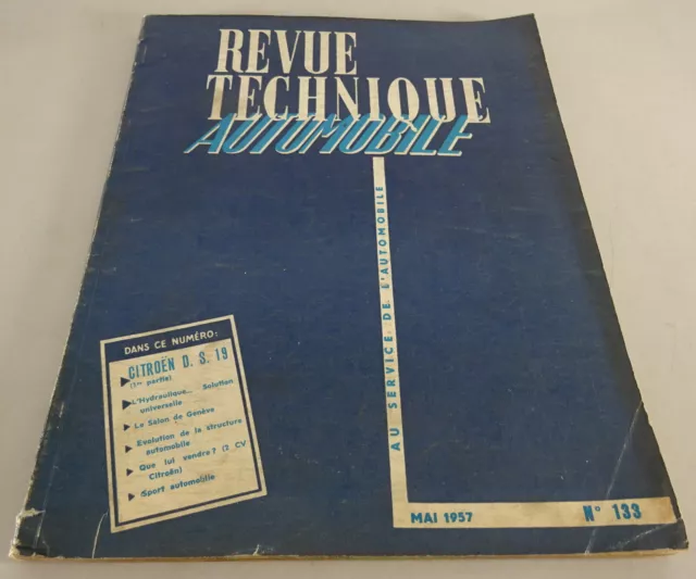 Reparaturanleitung Revue Technique Citroen DS 19 Stand 05/1957