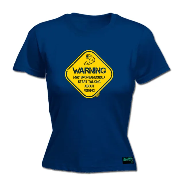 Fishing Dw Warning May Spontaneamente iniziare a parlare - T-shirt donna divertente