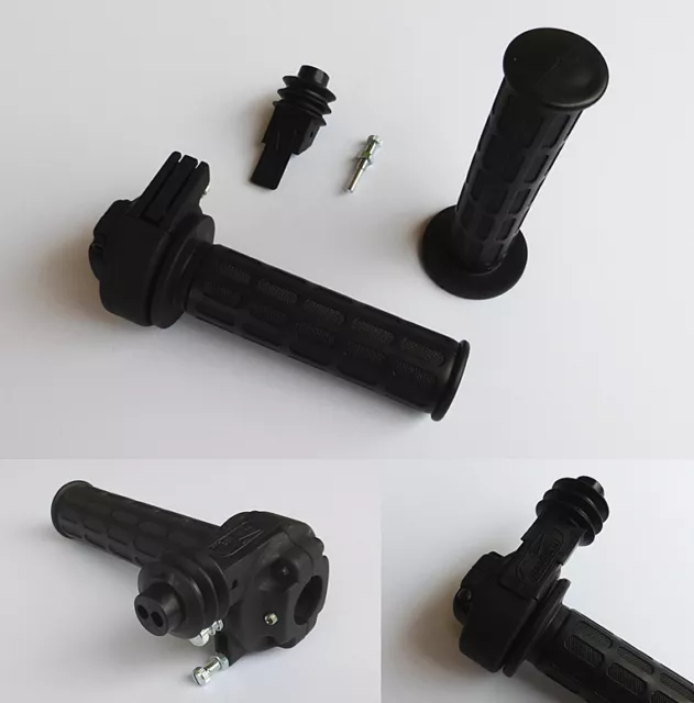 Poignée De Gaz Daytona Double Tirage Noire, Café Racer, Tracker, Scrambler