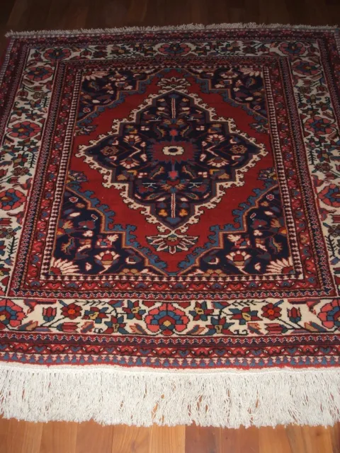 Orientteppich Vintage Handgeknüpft Persien Rug Isfahn Persian Square Tapis Vieux