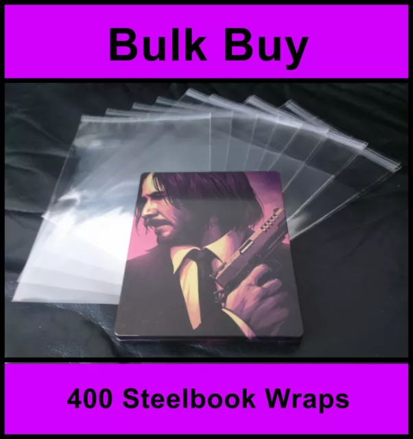Blu-ray / DVD Steelbook Protective Wraps / Sleeves (Pack of 400)