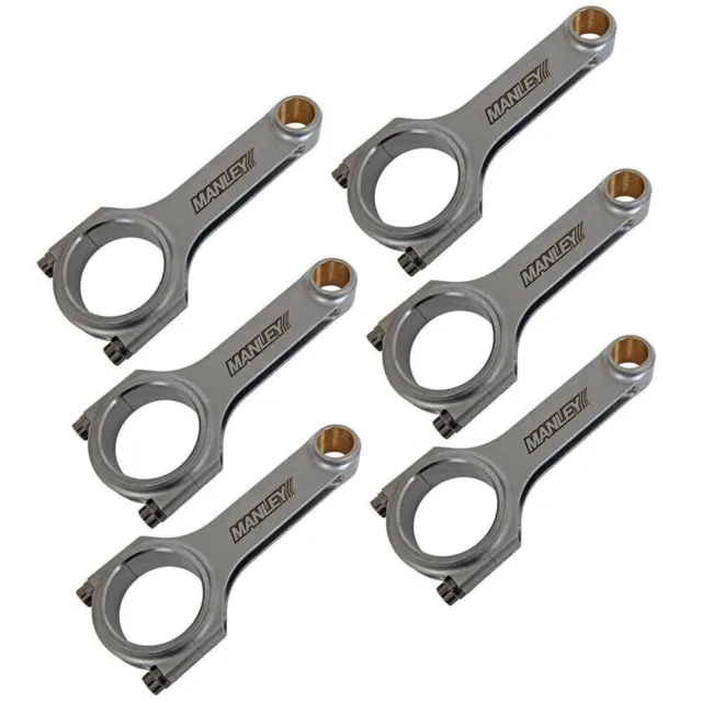 Manley H-Beam Connecting Rods Set with ARP 2000 for Toyota 2JZ-GTE 2JZGE 14027-6