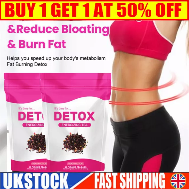 28 Pacs Detox Tea Weight Loss Tea Slimming Diet Teabags Burn Fat Evolution UK