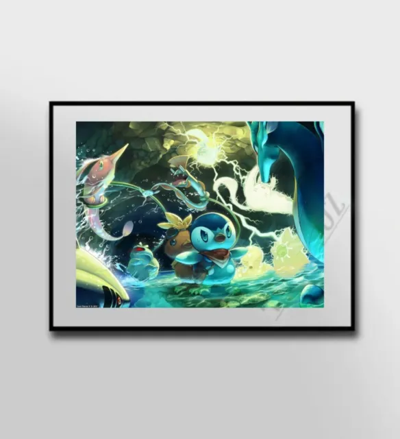 Piplup canvas poster anime wall art home decor