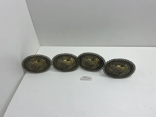 Antique Brass Victorian Curtain Tie Backs Set Of 4