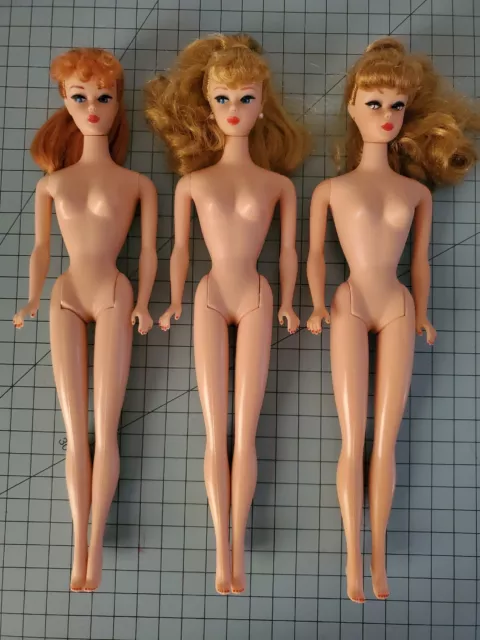 Lot of 3 Vintage Reproduction BARBIE Dolls for OOAK Lot of 3 Vintage Reproduction BARBIE Dolls for OOAK