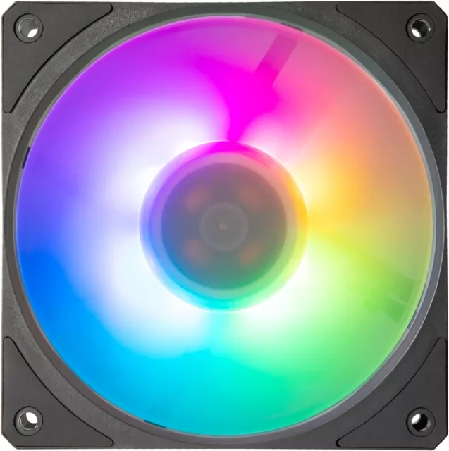 Cooler Master Mobius 120P ARGB Radiator Fan - Ring Blade Design (PWM), Ultra-Dur 3