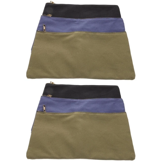 6 pcs Zipper Tool Bag Canvas Tool Storage Bag Small Tool Bag Tool Pouch Utility