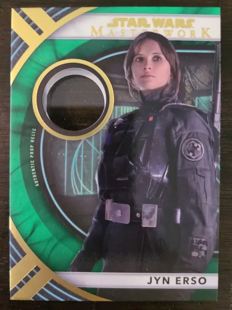 2022 Topps Star Wars Masterwork Jyn Erso On-Screen Prop Relic OSPR-JE 72/99