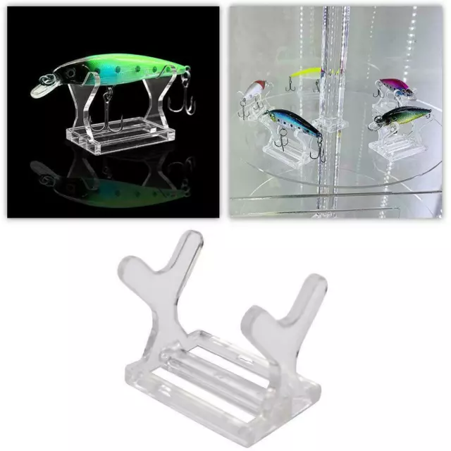 FISHING LURE DISPLAY Stand Easels Transparent Display AU Rack V3A3
