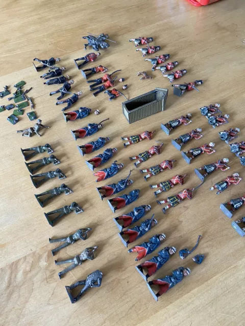 British Vintage Lead Toy Soldiers Job Lot For spares or repair. 2