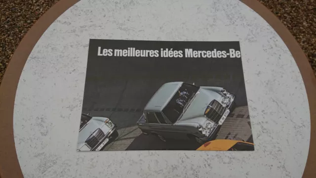 Catalogue publicitaire Mercedes Benz 1969 C111 220 280 SL 300 SE Pullman Poster