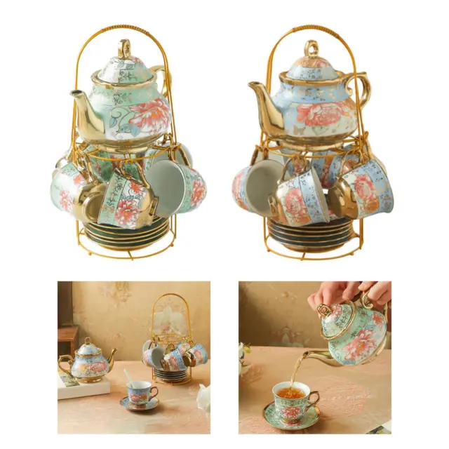 Ceramic Coffee Set, Tea Set Collection for 6 People, Beautiful Patterns for Home