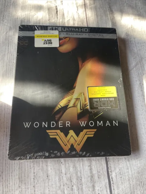 WONDER WOMAN [2017] 4K Blu-ray Steelbook [USA] Best Buy Exclusive ...