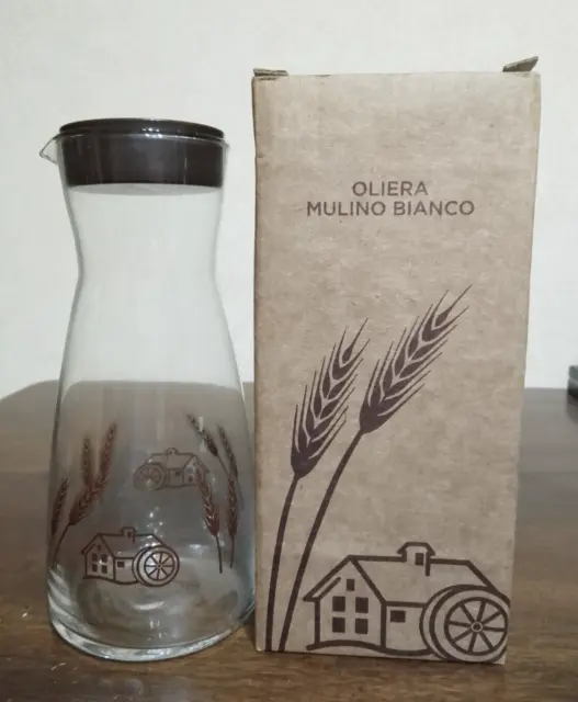 Splendida oliera MULINO BIANCO da Collezione in vetro completa di box