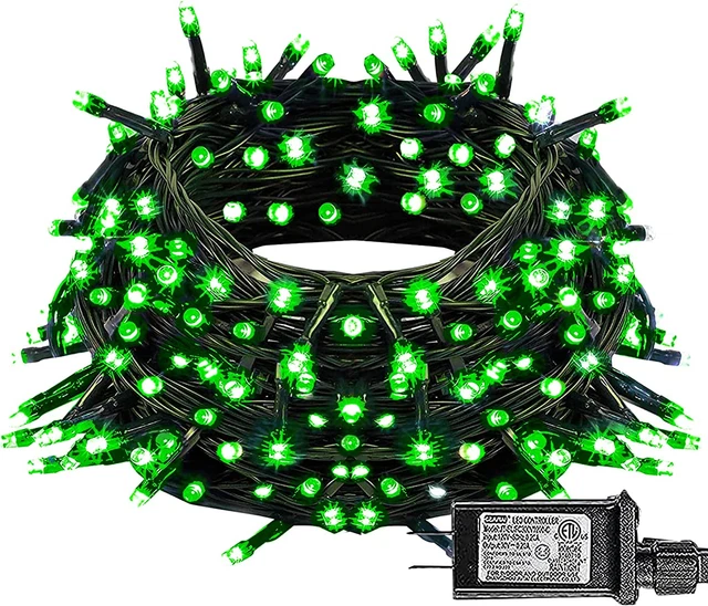 FUNPENY 85 FT 240 LED St. Patrick'S Day String Lights, Waterproof Extendable Gre