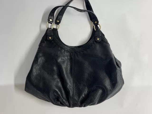 Sigrid Olson Black Leather Hobo Bag