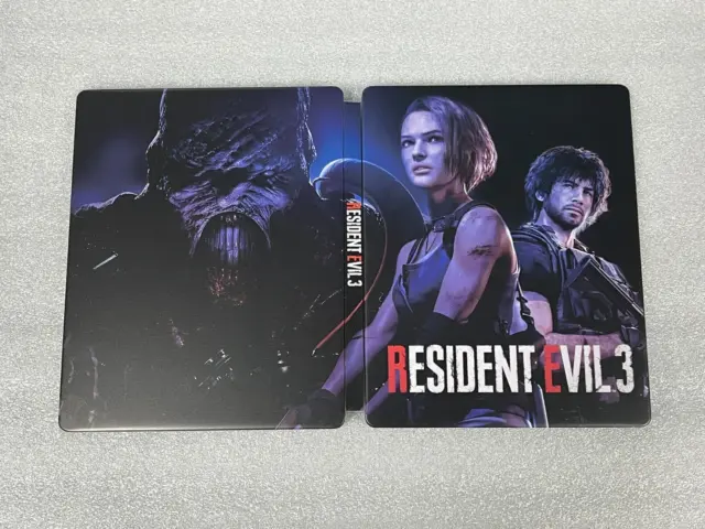Resident Evil 3 Custom mand steelbook case (NO GAME DISC) for PS4/PS5/Xbox